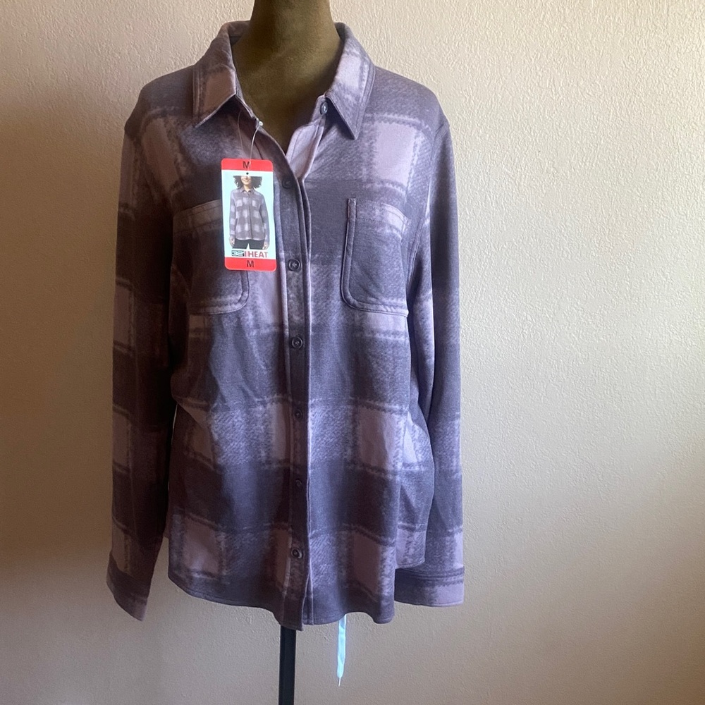 32 Degrees Lavender Plaid Shirt
